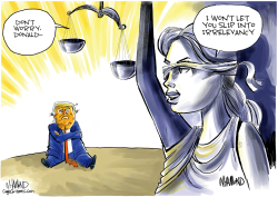 TRUMP LEGAL WOES MOUNT by Dave Whamond