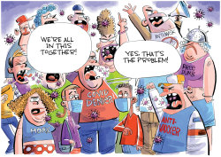 WE'RE ALL IN THIS TOGETHER by Dave Whamond