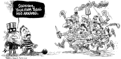 FAIR TRIAL FOR SADDAM by Daryl Cagle
