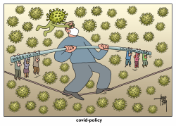BALANCING COVID POLICY by Arend van Dam