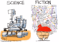 SCIENCE AND FICTION  by Pat Bagley