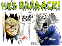 TRUMP GOES TO CPAC by Dave Whamond