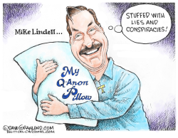 MIKE LINDELL MY PILLOW by Dave Granlund