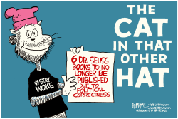 DR. SEUSS HIT BY PC by Rick McKee