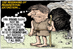 Neanderthal Extinction by Monte Wolverton