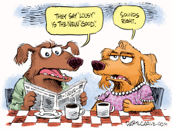 LOUSY IS THE NEW GOOD DOGGIE VERSION by Daryl Cagle