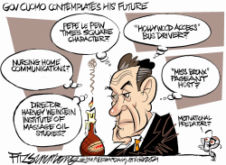 CUOMO'S OPTIONS by David Fitzsimmons