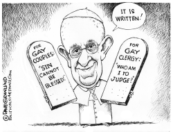 Pope and Gay sins by Dave Granlund