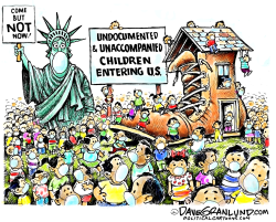 MINORS CROSSING US BORDER by Dave Granlund