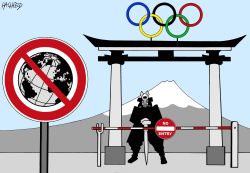 JAPAN CLOSED FOR OLYMPIC GAMES by Rainer Hachfeld