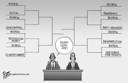 Good luck Joe - March Madness by Bruce Plante