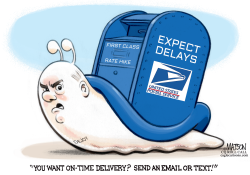 POSTMASTER GENERAL PLANS SLOWER MAIL DELIVERY by R.J. Matson