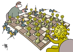 VACCINATION CHESS by Arend van Dam
