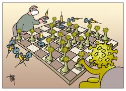 VACCINATION CHESS by Arend van Dam