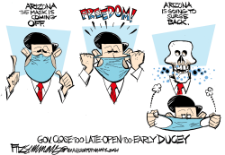 ARIZONA - GOVERNOR DUCEY\'S MASK by David Fitzsimmons