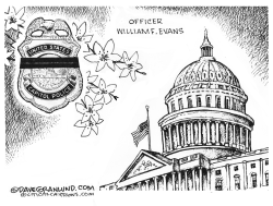 Capitol Police Officer Evans Tribute by Dave Granlund