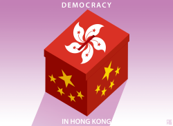 DEMOCRACY IN HONG KONG by NEMØ