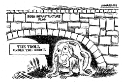 THE TROLL UNDER THE BRIDGE by Jimmy Margulies