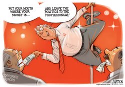 Mitch McConnell Dancing for Donations by R.J. Matson