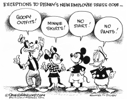 Disney employee dress code by Dave Granlund