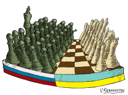 THE WAR BETWEEN RUSSIA AND UKRAINE AS A GAME by Vladimir Kazanevsky