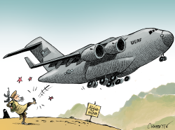 AMERICANS TO LEAVE AFGHANISTAN by Patrick Chappatte