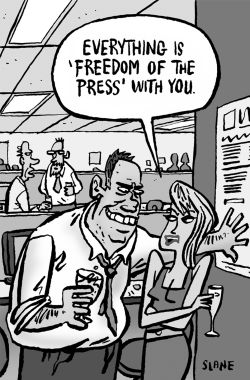 PRESS FREEDOM IN THE NEWSROOM by Chris Slane