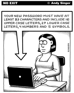 COMPUTER PASSWORDS by Andy Singer