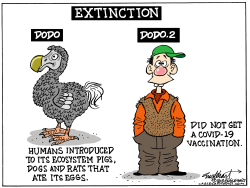 GET VACCINATED OR ELSE by Bob Englehart