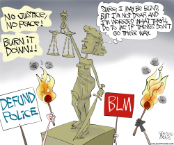 LADY JUSTICE TAMPERED by Gary McCoy