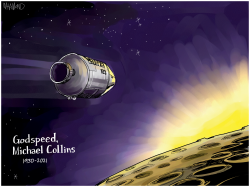 RIP MICHAEL COLLINS by Dave Whamond