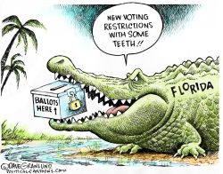 FLORIDA VOTING RESTRICTIONS by Dave Granlund