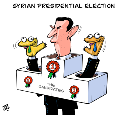 SYRIAN PRESIDENTIAL ELECTION  by Emad Hajjaj