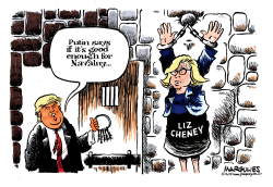 TRUMP AND LIZ CHENEY by Jimmy Margulies
