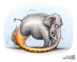 EATING ITS OWN by Adam Zyglis