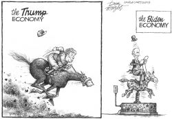 Economy Horse Race by Dick Wright