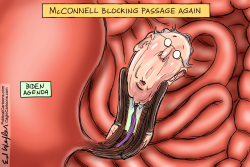 MCCONNELL BLOCKING PASSAGE by Ed Wexler
