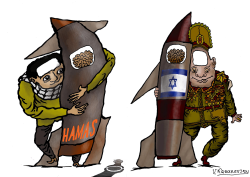 MILITARY CONFLICT BETWEEN ISRAEL AND HAMAS  by Vladimir Kazanevsky