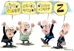 ISRAELI-PALESTINIAN DIALOGUE by Daryl Cagle