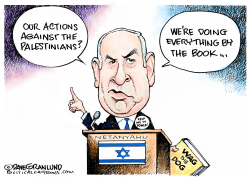ISRAEL VS PALESTINIANS by Dave Granlund