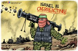 HAMAS ATTACKS ISRAEL by Rick McKee