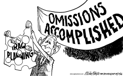 OMISSIONS ACCOMPLISHED by Mike Keefe