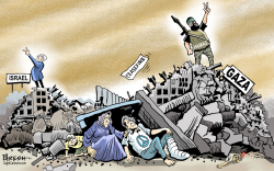 ISRAEL-HAMAS CEASEFIRE by Paresh Nath