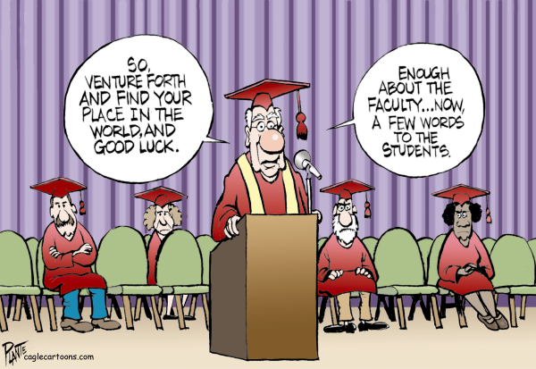 Predictable commencement addresses	 
