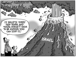 Israel Erupts Again by Bob Englehart