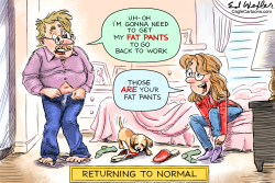 FAT PANTS RETURN TO NORMAL by Ed Wexler