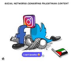 Social networks censoring Palestinian content  by Emad Hajjaj