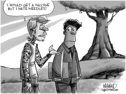 Vaccine hesitancy by Dave Whamond