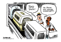 UNRULY AIRLINE PASSENGERS by Jimmy Margulies