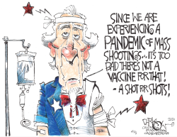 Pandemic of shootings by John Darkow